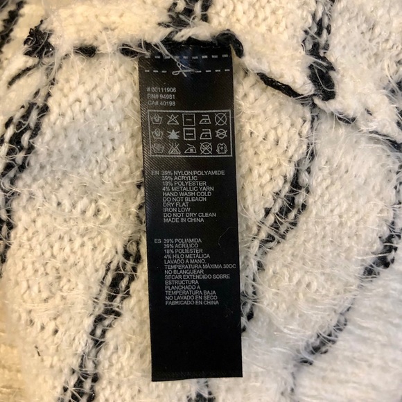 FOREVER 21 Fuzzy & Warm Black & White Sweater_SM - Picture 9 of 11